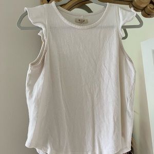 Madewell Ruffle Sleeve Tank